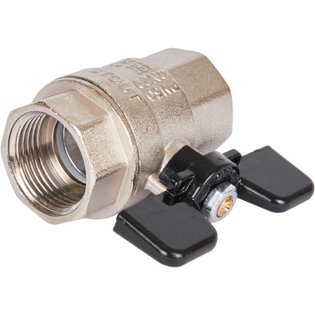 STOUT  Кран шаровой полнопроходной, ВР/ВР, ручка бабочка 3/4