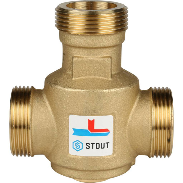 STOUT SVM-0030 Термостатический смесительный клапан G 11/4 НР   60°С