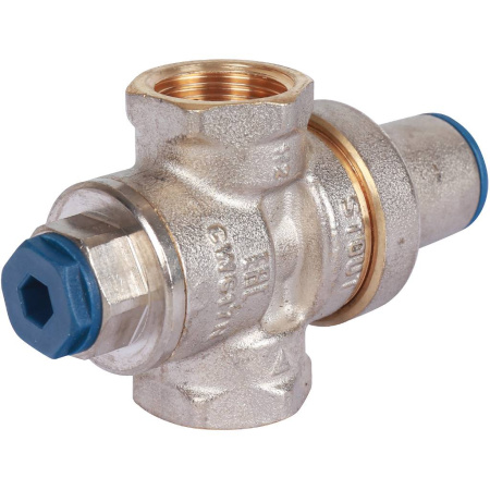 STOUT  Редуктор давления PN16 вн/вн 1/2 с выходом под манометр