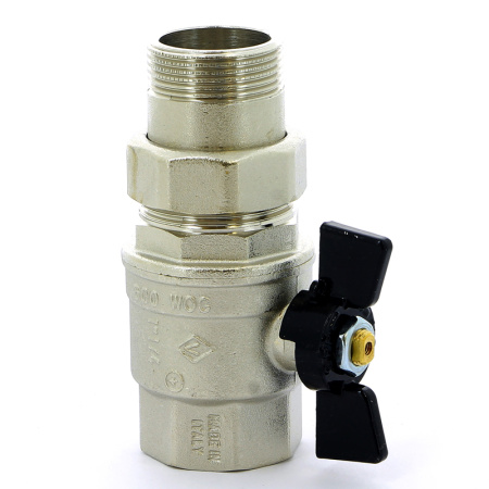 Кран шаровой Oregon Bugatti НВ с разъемным соединением бабочка 11/4