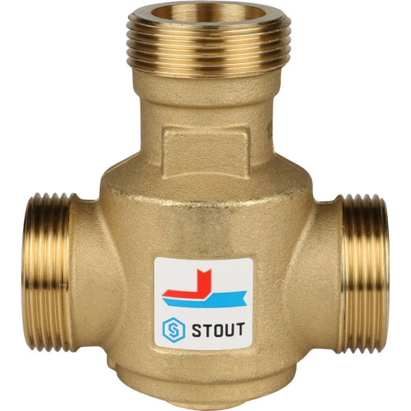 STOUT SVM-0030 Термостатический смесительный клапан G 11/4 НР   60°С