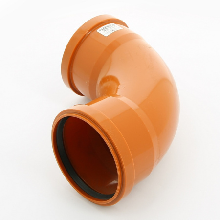 Отвод Ostendorf 110 х 87 радиальный двухраструбный KGBD 2М SW