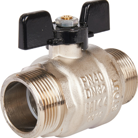 STOUT  Кран шаровой полнопроходной, НР/НР, ручка бабочка 1 1/4