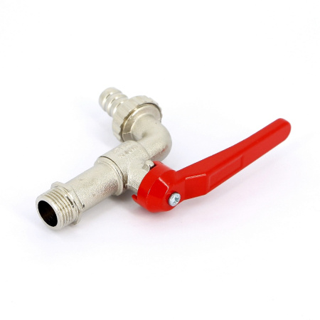 Кран шаровой Н-штуцер садовый рычаг Uni-Fitt 1/2