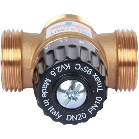 STOUT  Термостатический смесительный клапан для систем отопления и ГВС. G 1” M SVM-0120-254325