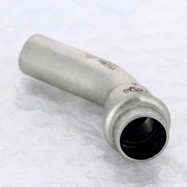 Угол-вставка пресс 45 град. нержавеющая сталь Sanpress Inox VIEGA 15
