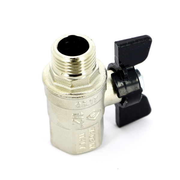 Кран шаровой Bugatti New Jersey НВ бабочка 1/2