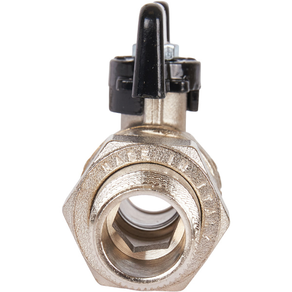 STOUT  Кран шаровой полнопроходной, ВР/НР, ручка бабочка 1/2, американка