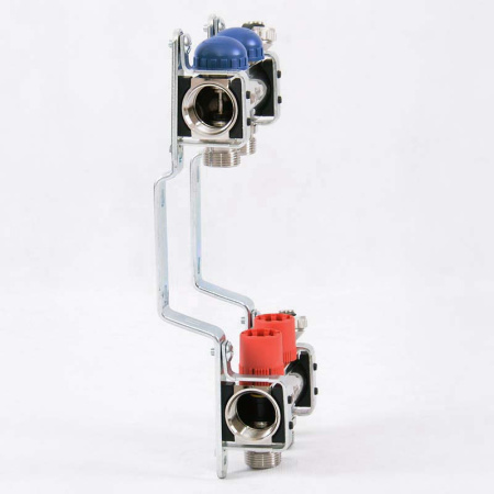 Коллекторная группа с балансировочными и термостатическими вентилями UNI-FITT 1x3/4ЕК 2 выхода