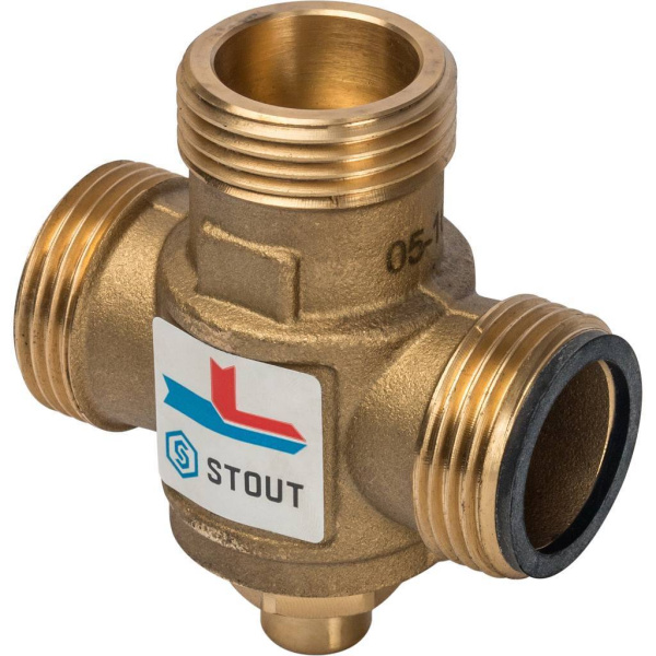 STOUT SVM-0050 Термостатический смесительный клапан G 1M-G 11/2 F-G 1M   70°С
