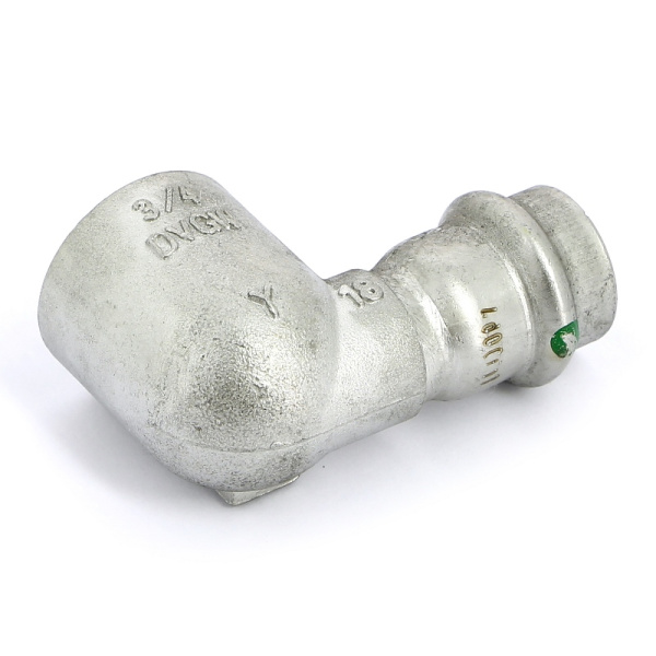 Угол пресс-В компактный нержавеющая сталь Sanpress Inox VIEGA 18х3/4