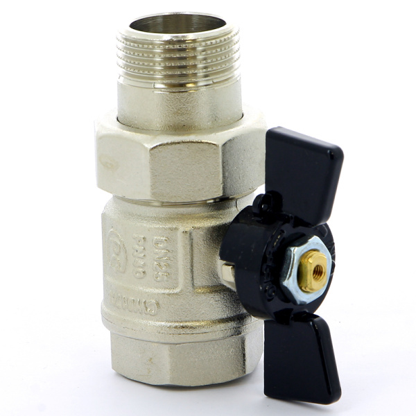 Кран шаровой Bugatti New Jersey НВ с разъемным соединением бабочка 1