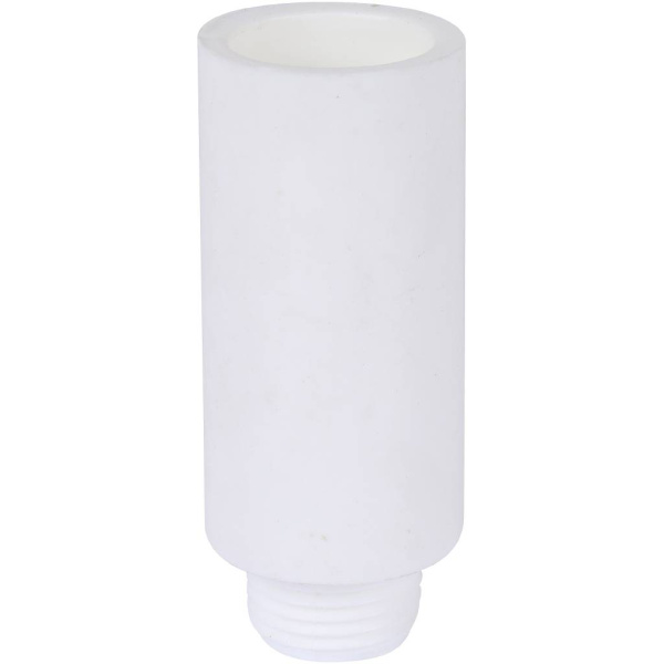 Kalde  d=20 Заглушка удлиненная с резьбой для полипропиленовых труб под сварку (цвет белый)