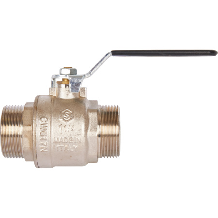 STOUT  Кран шаровой полнопроходной, НР/НР, ручка рычаг 1 1/4