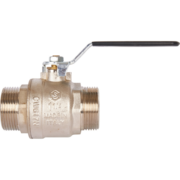 STOUT  Кран шаровой полнопроходной, НР/НР, ручка рычаг 1 1/4