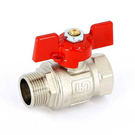 Кран шаровой НВ полнопроходной бабочка Uni-Fitt 3/4