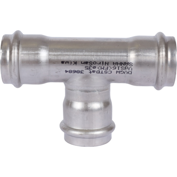 Sanha  9130 пресс-фит. нерж.сталь, тройник ВПр, 35