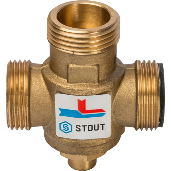 STOUT SVM-0050 Термостатический смесительный клапан G 1M-G 11/2 F-G 1M   70°С