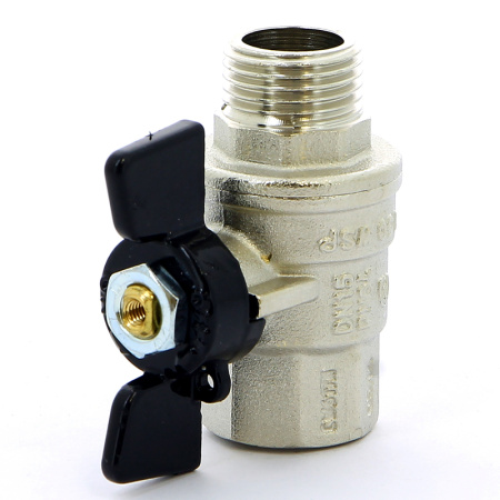 Кран шаровой Oregon Bugatti НВ бабочка 1/2