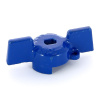 Ручка бабочка для крана Uni-Fitt 1/2 синего цвета
