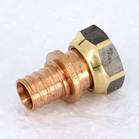 Муфта надвижная В с накидной гайкой бронзовая REHAU 20х3/4 RX+ бронза