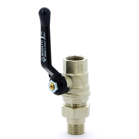 Кран шаровой Oregon Bugatti НВ с разъемным соединением рычаг 1/2