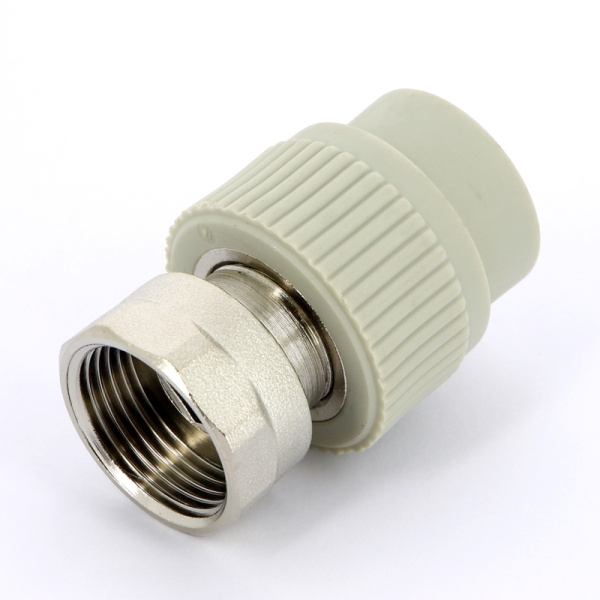 Муфта сварка-В с накидной гайкой FV-PLAST 25х1 и вварным латунным патрубком