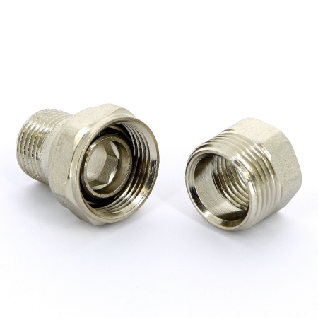 Разъемное соединение НВ никелированное с прокладкой O-ring UNI-FITT 1/2 прямое