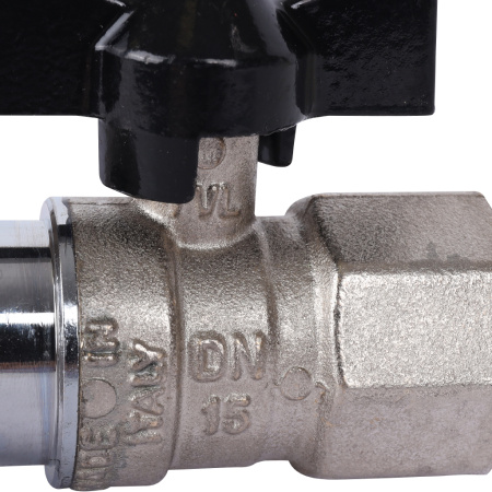 STOUT  Кран шаровой с накидной гайкой, ВР/накидная гайка, ручка бабочка 3/4x1