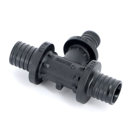 Тройник редукционный надвижной пластиковый REHAU 20х16х20