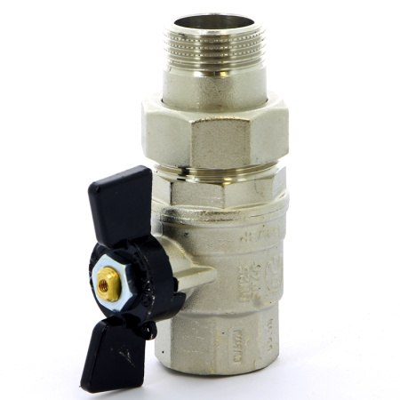 Кран шаровой Oregon Bugatti НВ с разъемным соединением бабочка 1