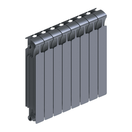 Биметаллический Радиатор RIFAR MONOLIT 500 8 секции ТИТАН боковое подключение