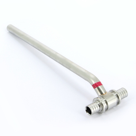 Тройник Rehau с трубкой 16х250 для подкл радиатора нерж надвижн