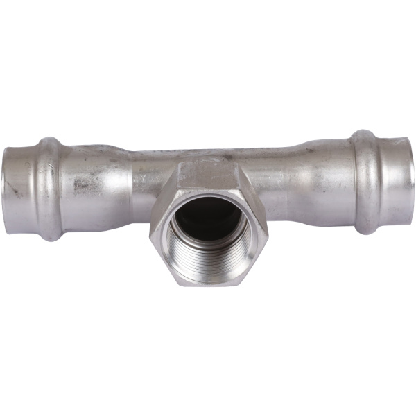 Sanha  9130G пресс-фит. нерж.сталь, тройник ВПр-ВР-ВПр, 18x1/2x18