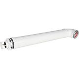 ROMMER RCA-6010-210900 Комплект дымохода СТАНДАРТ 60/100 - 900мм (Baxi (кроме ECO Nova/Classic), Ariston, Vaillant, Viessmann, Kiturami, Mizudo, Beretta, Oasis, Wolf, Haier, Tiberis, DeDietrich, Arderia  ) хомут в комплекте + втулка D60 L-50