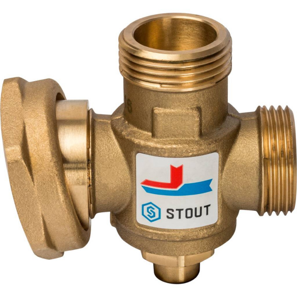 STOUT SVM-0050 Термостатический смесительный клапан G 1M-G 11/2 F-G 1M   70°С