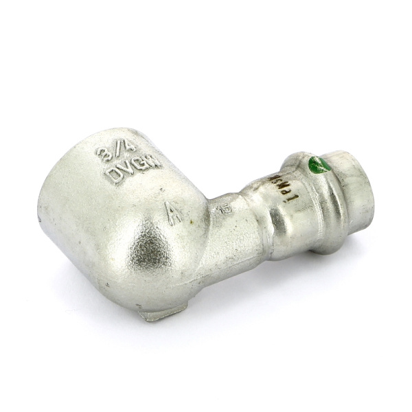 Угол пресс-В компактный нержавеющая сталь Sanpress Inox VIEGA 15х3/4