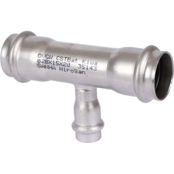 Sanha  9130 пресс-фит. нерж.сталь, тройник ВПр, 28x15x28