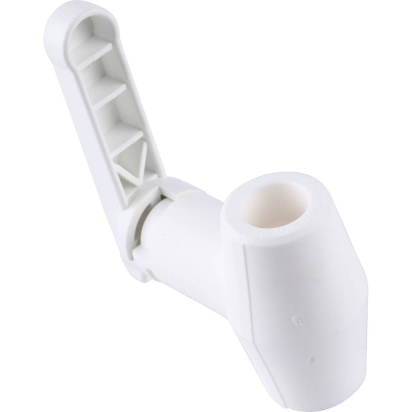 Kalde  d=20 Кран шаровой для полипропиленовых труб под штукатурку (цвет белый)