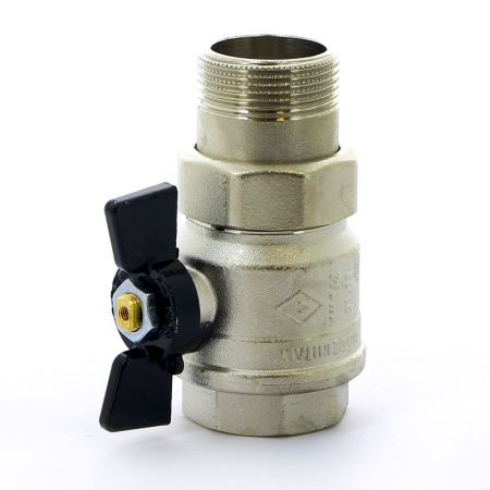 Кран шаровой Bugatti New Jersey НВ с разъемным соединением бабочка 11/4