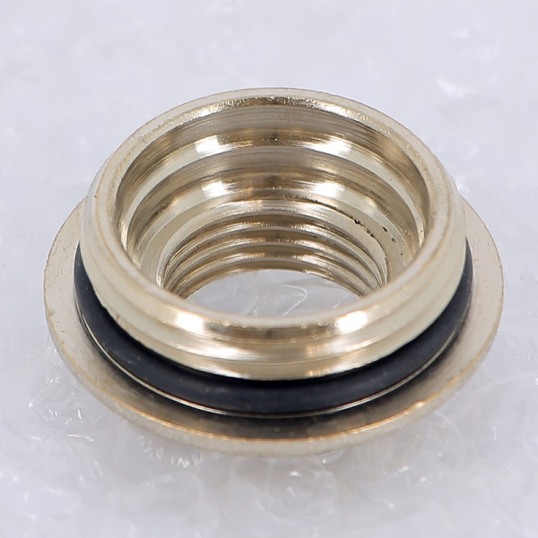 Переходник НВ никелированный UNI-FITT 1 х 1/2 с прокладкой O-ring