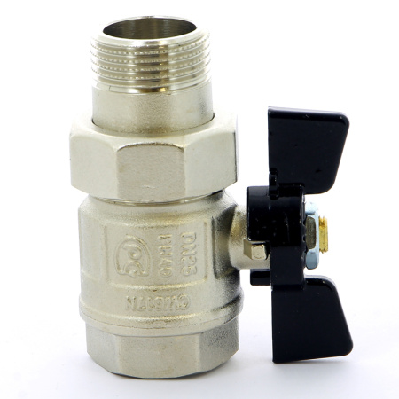 Кран шаровой Bugatti New Jersey НВ с разъемным соединением бабочка 1