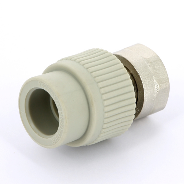 Муфта сварка-В с накидной гайкой FV-PLAST 25х1 и вварным латунным патрубком