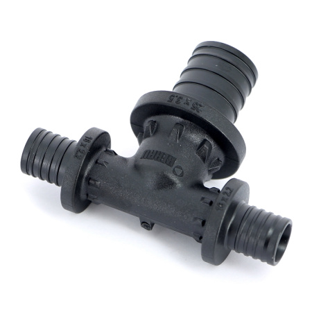 Тройник редукционный надвижной пластиковый REHAU 25х16х16