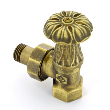 Вентиль ручной Carlo Poletti Artistic угловой НВ 1/2 цвет бронзовый