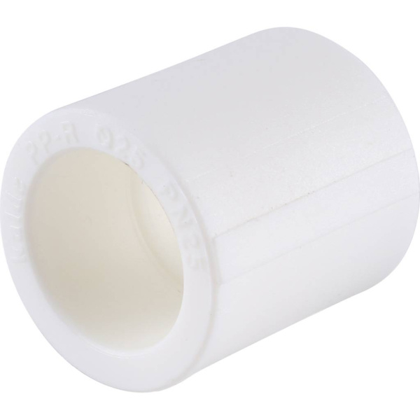 Kalde  d=25 Муфта для полипропиленовых труб под сварку (цвет белый)