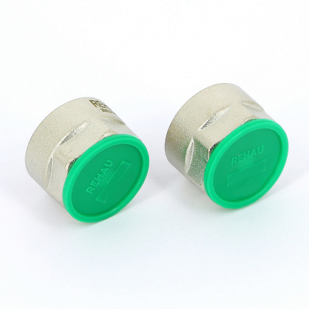 Соединитель обжим-В никелированный для трубы RAUTITAN stabil REHAU 3/4х20(2,9)