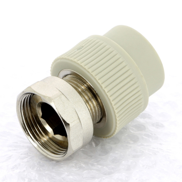 Муфта сварка-В с накидной гайкой FV-PLAST 32х11/4 и вварным латунным патрубком