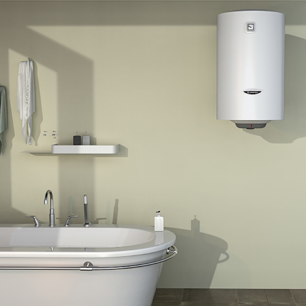 Водонагреватель электрический накопительный Ariston PRO1 R ABS 80л круглый узкий эмаль мех.упр-е