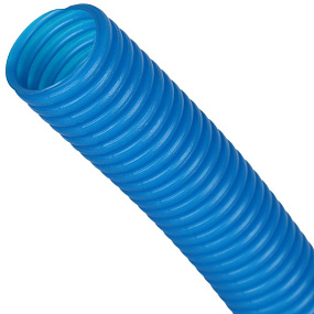 STOUT SPG-0001 Труба гофрированная ПНД, цвет синий, наружным диаметром 20 мм для труб диаметром 16 мм SPG-0001-502016